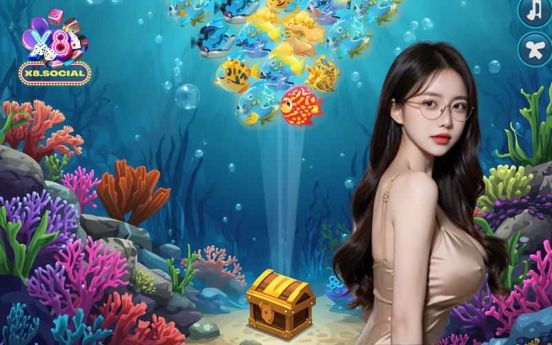 X8 game bắn cá đổi thưởng 2 Đồ họa 3D sống động, hiệu ứng chân thực